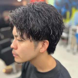 ショート パーマ メンズ 錦糸町/Men's cutパーマ石川史弥のヘアスタイル