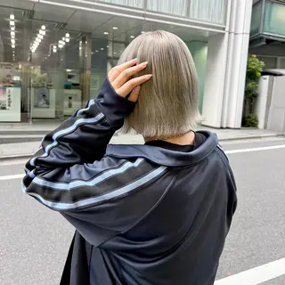 ショート カラー 髪質改善⌇透明感 カラー⌇川上葵のヘアスタイル