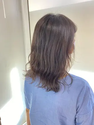ミディアム カラー ブリーチカラー🫧 森　凪沙のヘアスタイル