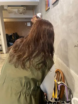 ロング パーマ さの あやねのヘアスタイル