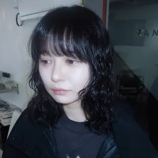 ロング カラー パーマ タマキ/似合わせ カット/Wカラーのヘアスタイル