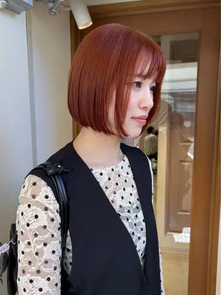 ショート カラー mei|顔まわり ×透明感カラーのヘアスタイル