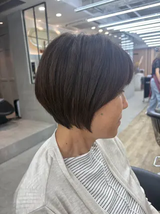 ショート オリーブベージュ/シ ョートボブたまき🧡のヘアスタイル