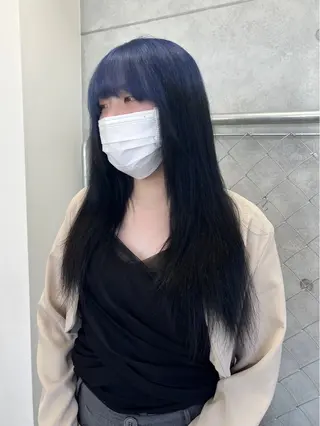 セミロング kanta 梅田 韓国ハイトーンのヘアスタイル