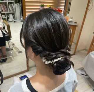 セミロング ヘアアレンジ アレンジ🎀ツヤ髪✨ 北野亜優実🌱のヘアスタイル