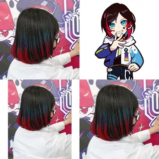 ショート カラー 推しカラー✨ オタク美容師ユウカのヘアスタイル
