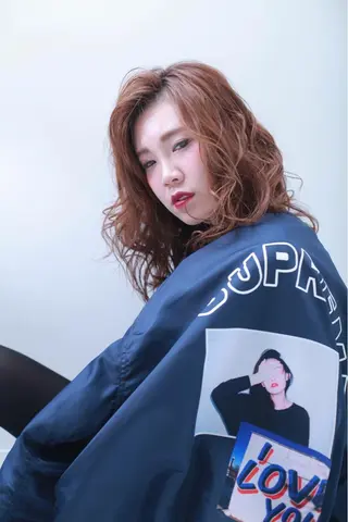 セミロング カラー ヘアアレンジ 烏丸韓国ヘア🇰🇷 ayaka🎀のヘアスタイル