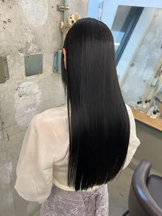 ミディアム カラー パーマ ヘアアレンジ 【ヘアケア特化型】 newi天王寺のヘアスタイル