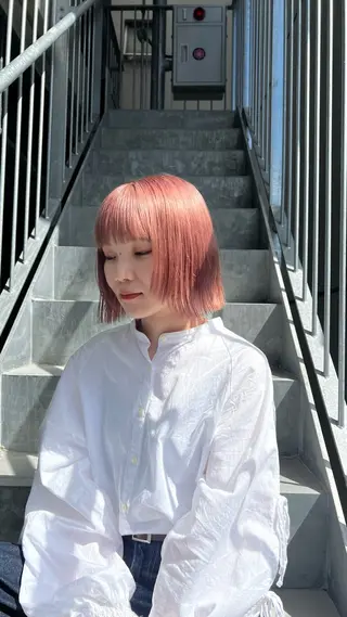 ショート カラー 赤みゼロ/透明感 カラー🌿KANTAのヘアスタイル