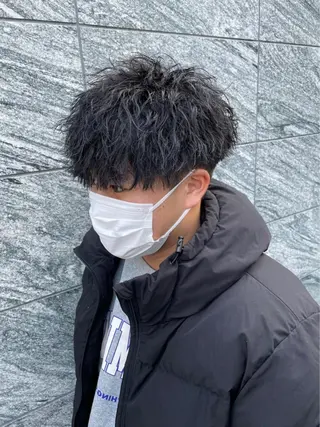ショート カラー パーマ メンズ 【メンズ特化】 笹目純のヘアスタイル