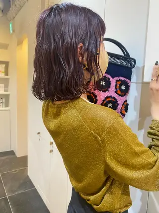 ミディアム カラー 砂原 ひよりのヘアスタイル