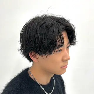 ショート パーマ メンズ 【メンズパーマ特化】 🍏網中勇喜のヘアスタイル