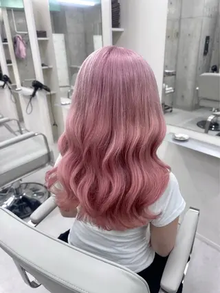 セミロング ハイトーン/ブリーチ 栄/Sayakaのヘアスタイル