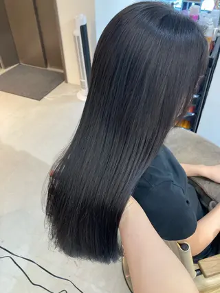 ロング ✨色持ちの良い艶 カラー✨蟹江真世のヘアスタイル