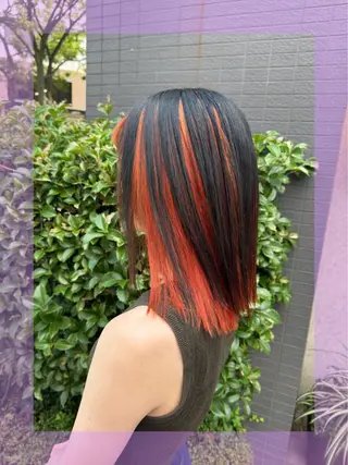 セミロング カラー ヘアアレンジ ブリーチ♡メンズ マッシュ♡MIUのヘアスタイル