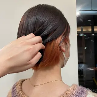ショート 💜カラー/縮毛矯正 /NARUKA💜のヘアスタイル