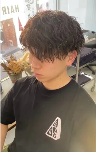 ショート パーマ メンズ メンズ専門サロン wokeのヘアスタイル