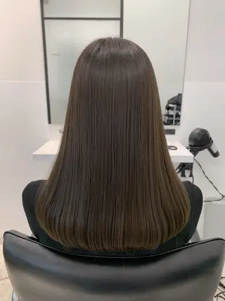 セミロング 髪質改善/縮毛矯正 🎀小林 唯 🎀のヘアスタイル