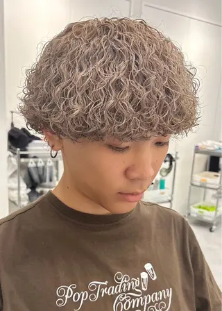 パーマ メンズ メンズ専門/パーマ 特化/栄/北出瑞貴のヘアスタイル