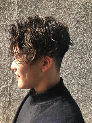 ショート パーマ メンズ Vir by browのヘアスタイル