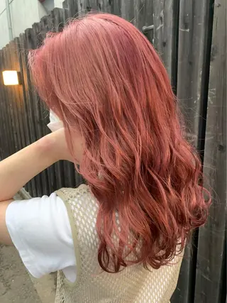 ロング カラー ミルクティーベージュ ブリーチ 店長 清水のヘアスタイル