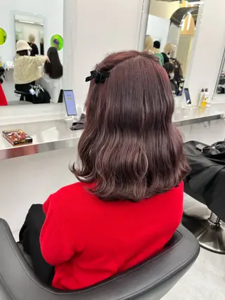 セミロング カラー ヘアアレンジ 愛されカラー🩷 はるなのヘアスタイル