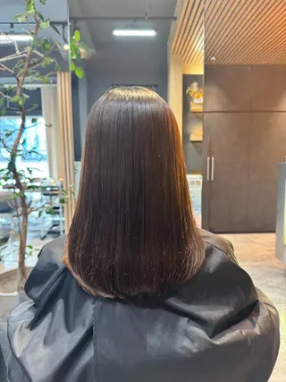 ミディアム 韓国艶髪/透明感 カラー/ひなののヘアスタイル