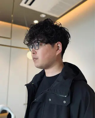 パーマ メンズ メンズショート 丸山 航輝のヘアスタイル