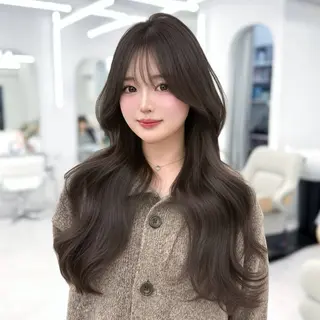 ロング カラー 韓国ヘア🇰🇷× 髪質改善🫧テルのヘアスタイル
