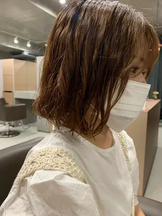 パーマ ボブパーマコテ巻き風 パーマNo1深江秀平のヘアスタイル