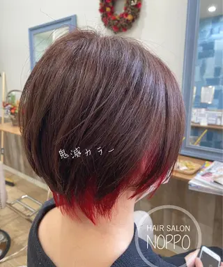 ショート カラー NOPPO 和泉市 美容室/奥村 飛鳥のヘアスタイル