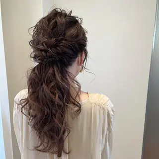 ロング ヘアアレンジ サソウ ユリエ🥥のヘアスタイル