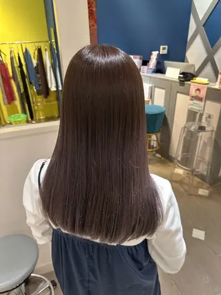 セミロング カラー 【echelle】 あむのヘアスタイル