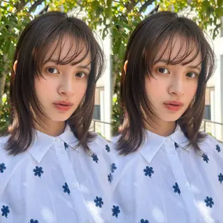 ミディアム ボブ　フレンチボブ/ レイヤー縮毛Yukiのヘアスタイル