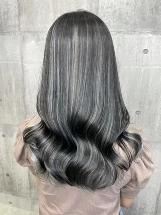 ロング カラー LUXBE LUCE ひなののヘアスタイル