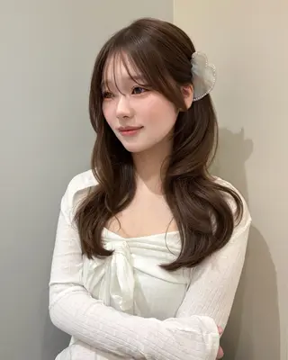 ロング カラー ヘアアレンジ canoe　松江所属・似合わせレイヤー♡ 顔周り♡minamiのヘアスタイル