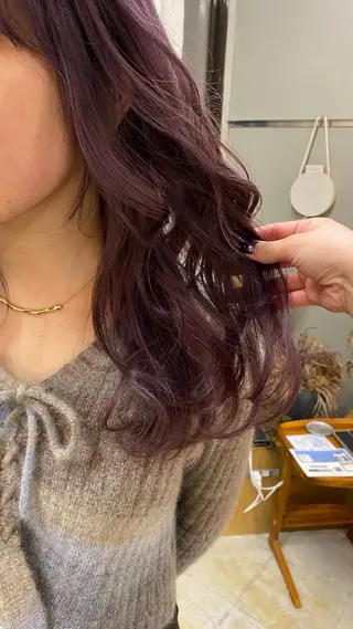 セミロング カラー NIKO/名古屋/ 髪質改善/艶髪のヘアスタイル