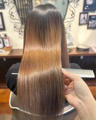 ロング 【髪質改善】ena 縮毛矯正/落合/新宿のヘアスタイル