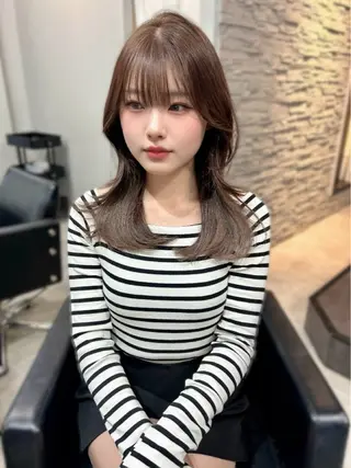 セミロング カラー 💘大人可愛く💘 Natsuki❥❥❥のヘアスタイル