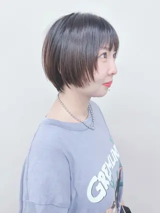 ショート ボブ/ゆるふわ ボブパーマ/とういのヘアスタイル