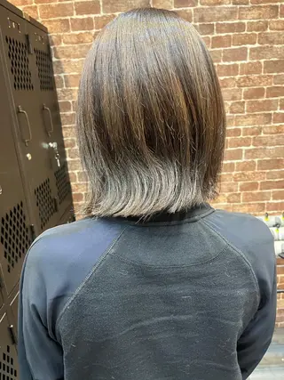 ミディアム カラー パーマ ヘアアレンジ メンズ キッズ ネイル マツエク・マツパ アイブロウ 久木原 ゆりのヘアスタイル