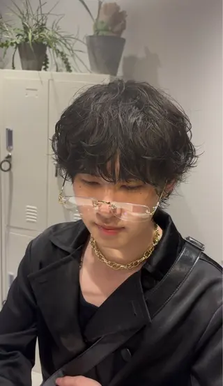 ショート パーマ メンズ 似合わせ✨ 叶夢のヘアスタイル