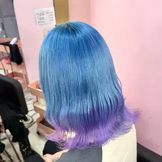 ロング カラー 2次元カラー/ ブリーチMANATOのヘアスタイル
