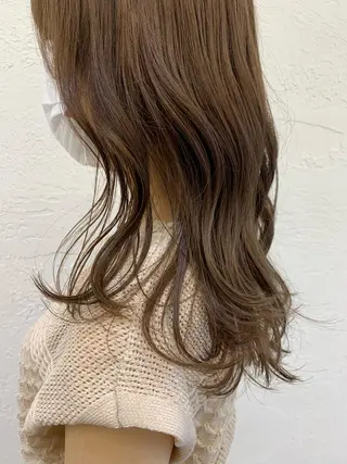 セミロング カラー 髪質改善/縮毛矯正 鈴木裕介のヘアスタイル