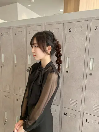 ヘアアレンジ 福島 果音のヘアスタイル