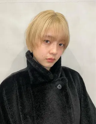 ショート カラー ボブ/透明感カラー 🌿栄🌿kouneのヘアスタイル
