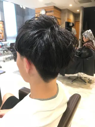 ミディアム カラー パーマ ヘアアレンジ メンズ キッズ ネイル マツエク・マツパ EnBlesS西宮 マンツーマン神道有基のヘアスタイル