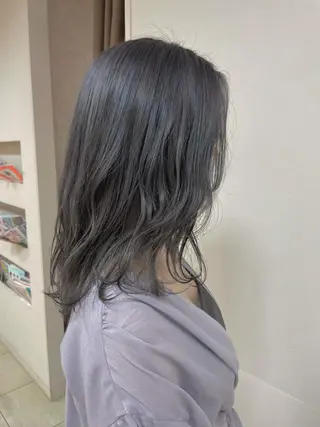 セミロング カラー ヘアアレンジ 【Sweep】おじま のぞみのヘアスタイル