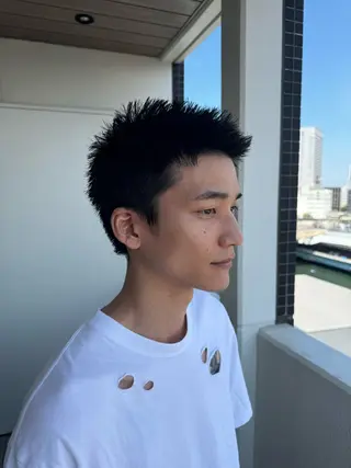 ショート メンズ メンズ特化 パーマ/オザワのヘアスタイル