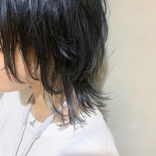 ミディアム カラー ウルフレイヤーカット /チヒロのヘアスタイル